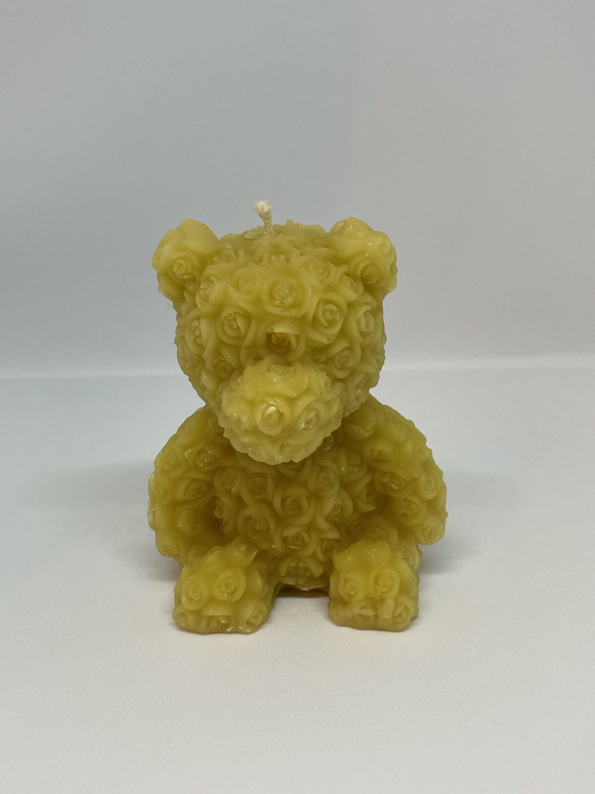 Bear Rose Beeswax Candle
